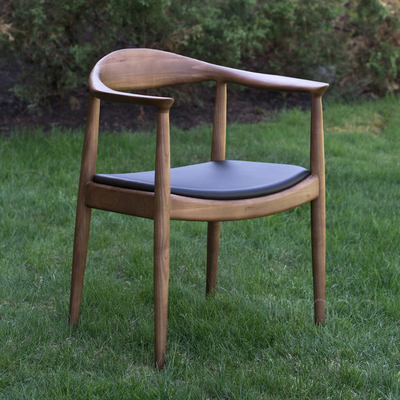 Chine Meubles Seat en cuir réglé Kennedy d'hôtel de cadre en bois dinant le style de cru de chaise fournisseur