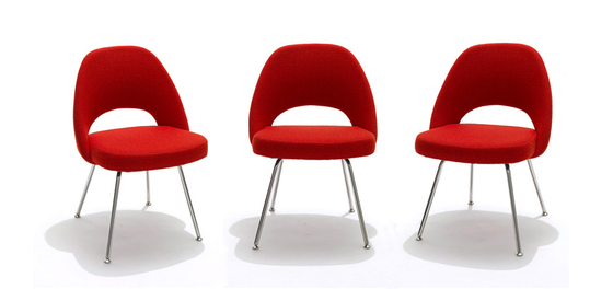 Chine Fibre de verre de côté de Saarinen dinant des jambes d'acier inoxydable de tissu de Relex de chaise fournisseur