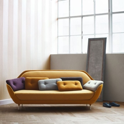 Chine Sofa de Jaime Hayon Favn de housse en toile, sofa moderne de salon de reproduction de pied en métal fournisseur