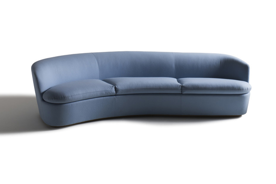Chine Jambes en cuir incurvées par salon Cuatom en métal de sièges du sofa 3 avec la mousse à haute densité fournisseur