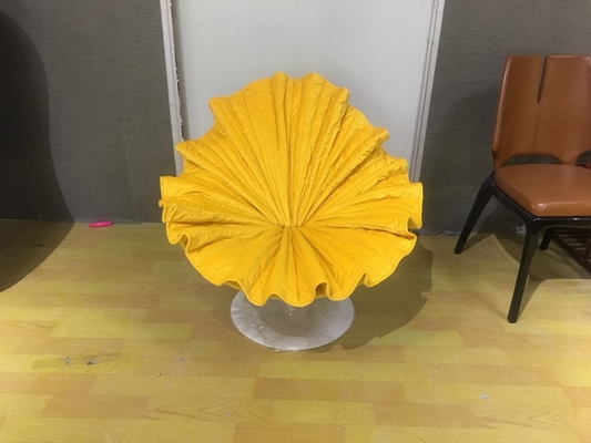 Chine Chaise facile de fleur de Kenneth Cobonpue/beau fauteuil de jaune de moutarde fournisseur