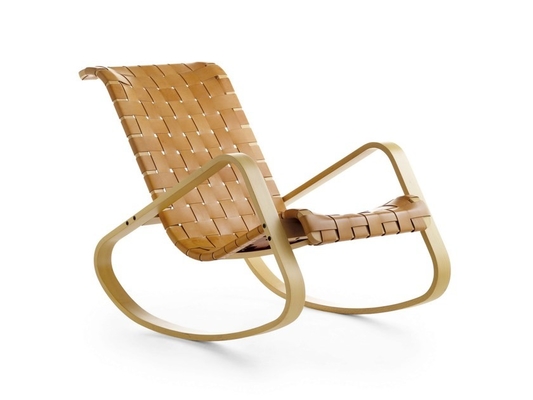 Chine Fauteuil de basculage en cuir bronzé de Dondolo/chaise de basculage rustique de jaune fournisseur