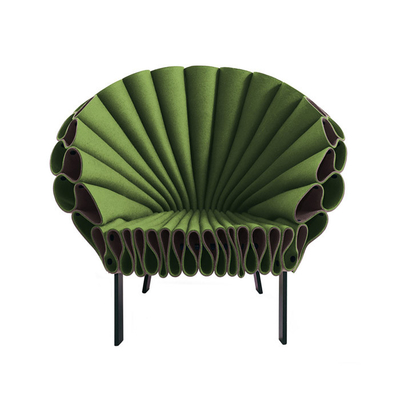 Chine La chaise contemporaine moderne de paon par Dror pour le cappellini dans le tissu et le cuir avec le cadre en métal finissent fournisseur