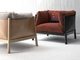 Sofa tapissé moderne de pièce de salon pour le GV de jambes en bois de tissu de loisirs fournisseur