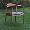 Meubles Seat en cuir réglé Kennedy d'hôtel de cadre en bois dinant le style de cru de chaise fournisseur