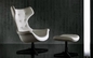 Haute chaise arrière de bureau de cygne, chaise de cygne tapissée par cuir d'unité centrale Arne Jacobsen fournisseur