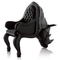 Noir animal commercial de forme de meubles à la maison de chaise/sofa de rhinocéros de fibre de verre fournisseur