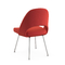 Fibre de verre de côté de Saarinen dinant des jambes d'acier inoxydable de tissu de Relex de chaise fournisseur