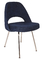 Fibre de verre de côté de Saarinen dinant des jambes d'acier inoxydable de tissu de Relex de chaise fournisseur