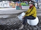 Brillant de chaise de bras de fibre de verre de boule d'Apple conçu par des selles de rond court d'Eero Aarnio fournisseur