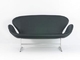 Style classique moderne de double de cuir de sofa de cygne d'Arne Jacobsen 144 * 66 * 78.5cm fournisseur