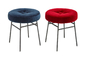 Tabourets de taille de compteur d'Ilot en métal, couleurs multi tapissés dinant des chaises fournisseur