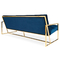 Salon sectionnel de style de Goldfinger de sofa européen d'appartement avec le tissu de velours fournisseur