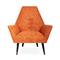 Chaise longue orange de fibre de verre de Sorrente pour la pièce de café avec le cadre en métal fournisseur
