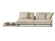 Sofa tapissé moderne de 3 sièges avec le bras et le porte-magazines de regard droits fournisseur