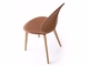 Chaise en cuir bronzage tapissée faite sur commande, chaise de Basil W de studio de MrSmith fournisseur