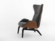 Chaise de bras de SOHO de Casamania Horm de tissu, chaise solide de Casamania de cendre noire fournisseur