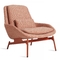 Chaise longue moderne de champ de concepteur italien de salon de cadre tapissée par HC180 en métal de tissu de CHAISE LONGUE de CHAMP fournisseur