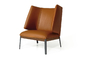 Fauteuil d'étreinte de Giorgetti Arflex/petit fauteuil en cuir de dos de haute de Brown fournisseur