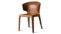 Entièrement chaise d'enveloppe de cosse de cuir de tapisserie d'ameublement, chaise moderne pour le salon fournisseur