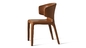 Entièrement chaise d'enveloppe de cosse de cuir de tapisserie d'ameublement, chaise moderne pour le salon fournisseur