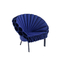 La chaise contemporaine moderne de paon par Dror pour le cappellini dans le tissu et le cuir avec le cadre en métal finissent fournisseur