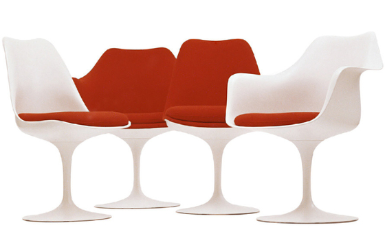 Chine Chaise blanche de tulipe de monticule de café, chaise de tulipe de Saarinen avec le coussin fournisseur