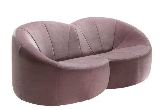 Chine Le sofa classique moderne de potiron de tissu a placé 2 Seater colorés pour le salon fournisseur