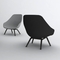 Chaise longue de foin de tissu avec les jambes en bois, basse chaise longue de meubles modernes fournisseur