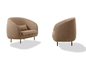 Cadre mou en bois solide de fonction multi de sièges du sofa 3 de tapisserie d'ameublement de tissu de Fredericia de haïku fournisseur