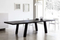Couleurs modernes en bois solides de noir de rectangle de Tableaux de salle à manger de Minimo fournisseur