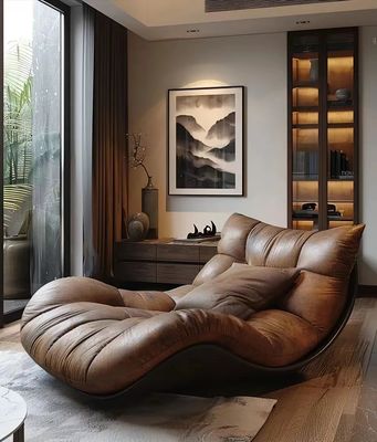 Moderne rétro fauteuil simple couchage canapé salon mobilier maison utiliser chambre d'étude Grand appartement villa salon décontracté fournisseur