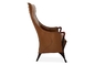 Chaise d'aile multi de cuir de Progetti de densité, bois solide dinant des chaises fournisseur